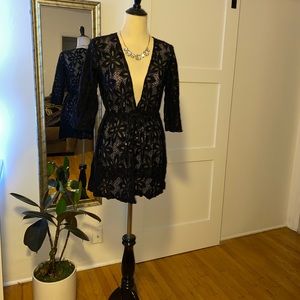 Black lace cover up